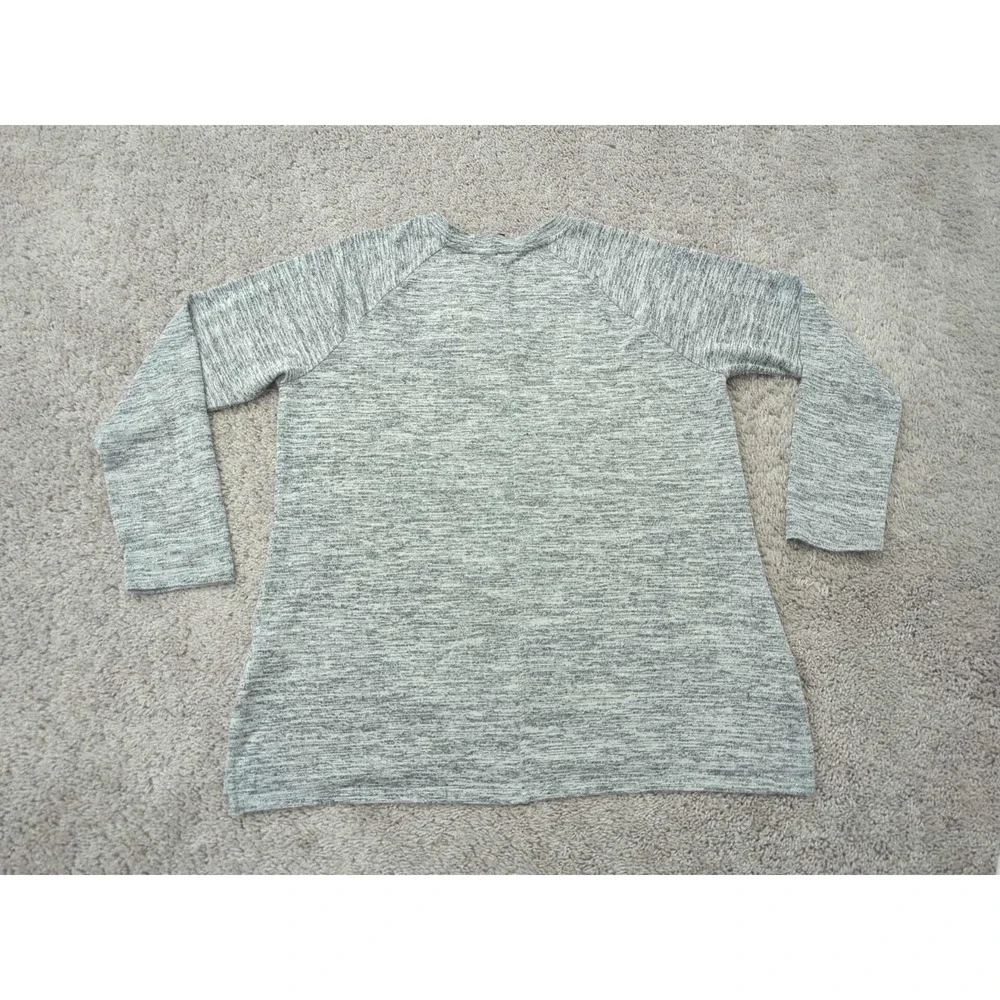 Banana Republic Shirt‎ Mens XL Heathered Gray V-Neck Pullover Long Sleeve